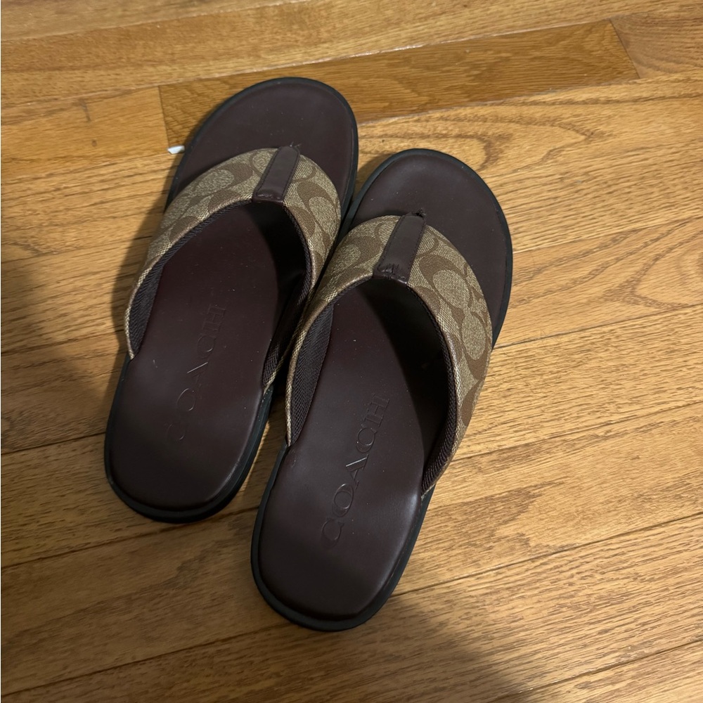 Coach Logomania Flip Flops